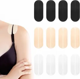 12Pcs Bra Strap Gel Pads Non Slip Shoulder Pads Bra Strap Cushion Pads Relieve Pain Shoulder Pads Bra Strap Pads Soft