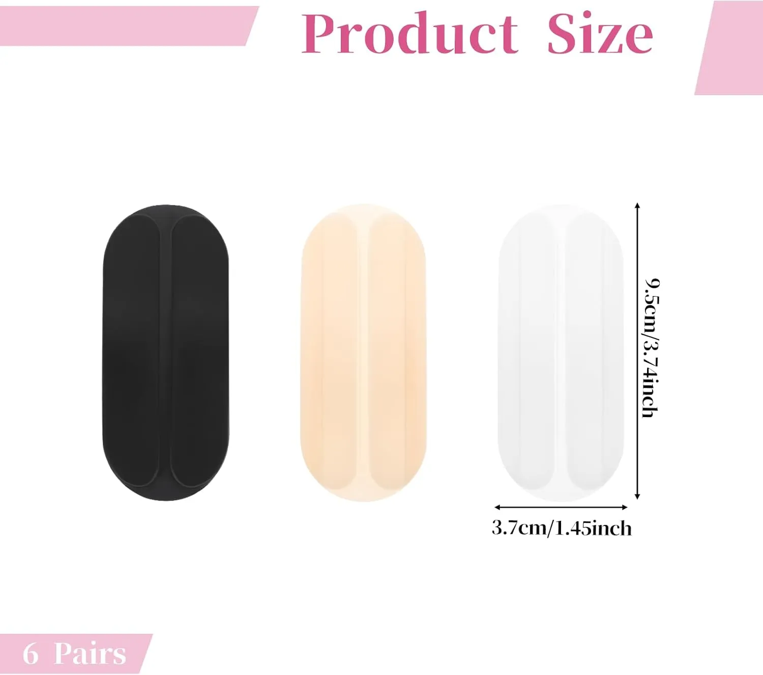 12Pcs Bra Strap Gel Pads Non Slip Shoulder Pads Bra Strap Cushion Pads Relieve Pain Shoulder Pads Bra Strap Pads Soft