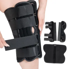 16 Long Adjustable Three Panel Orthopedic Knee Immobilizer  Supportive & Adjustable Side Panels  Knee Brace Stabilizer  Knee Immobilization L1830