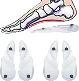 2 Pairs Orthopedic Insoles with Hight Arch Support Gel Insert Shoes for Correcting X Type Leg Shoe Inserts