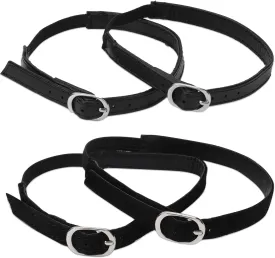 2 Pairs Shoe Straps,Detachable Ankle Straps,Adjustable PU Leather Shoes Belt Band for Women Girls Holding Loose Heels