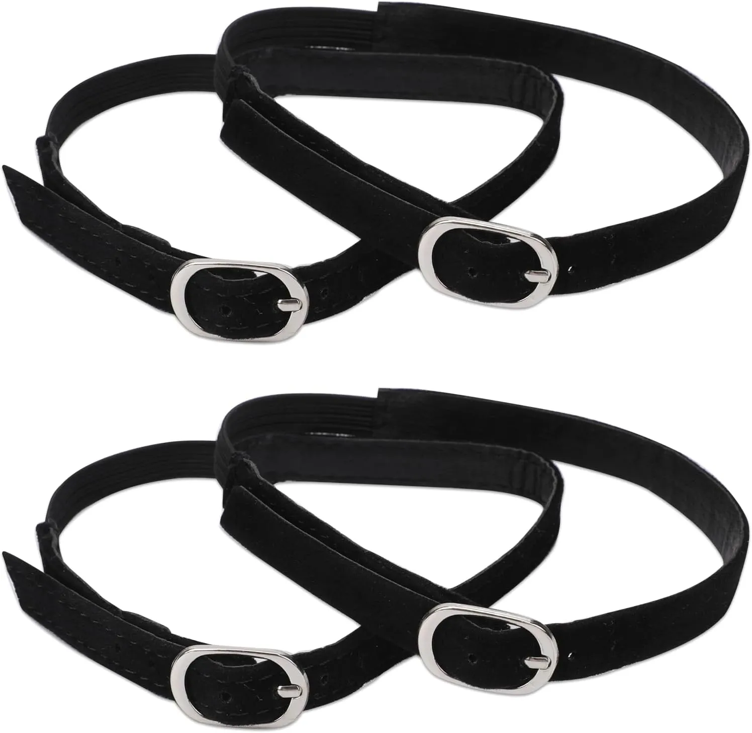 2 Pairs Shoe Straps,Detachable Ankle Straps,Adjustable PU Leather Shoes Belt Band for Women Girls Holding Loose Heels
