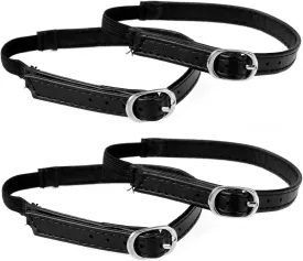 2 Pairs Shoe Straps,Detachable Ankle Straps,Adjustable PU Leather Shoes Belt Band for Women Girls Holding Loose Heels