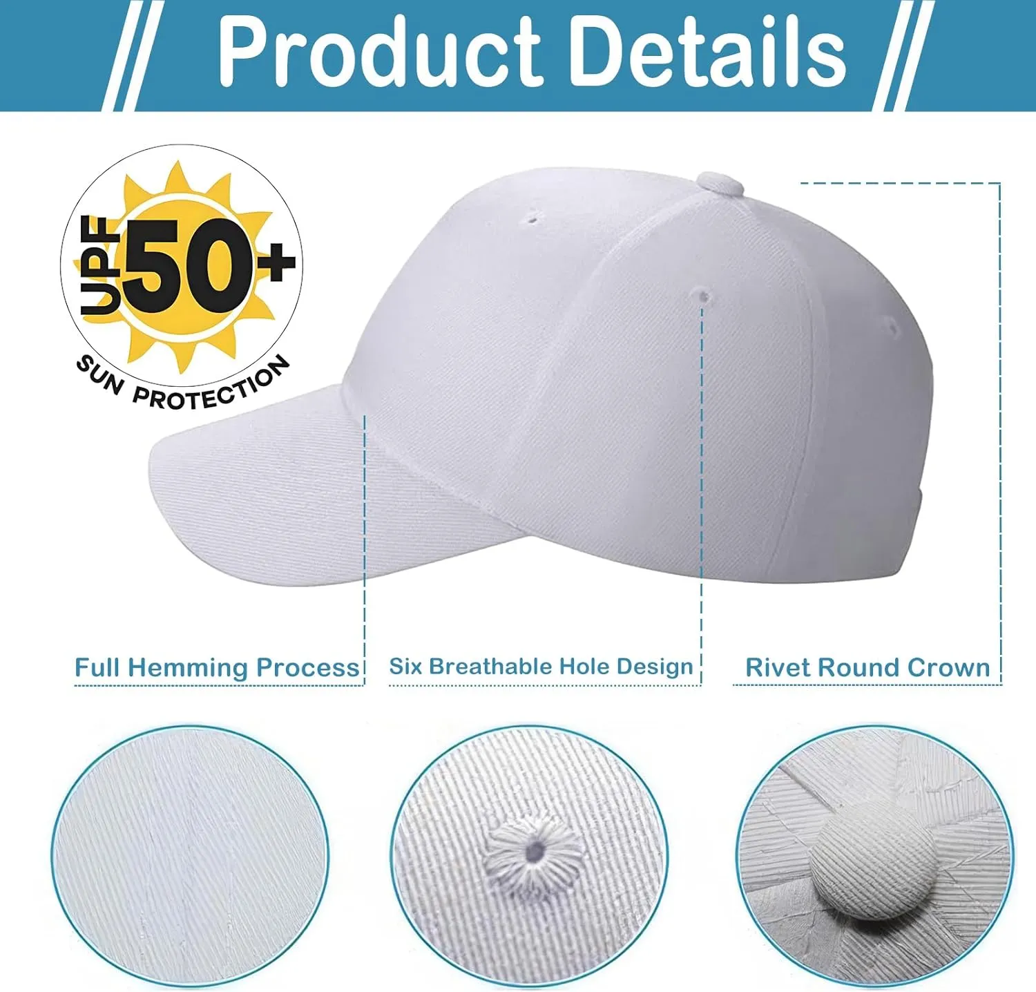 20 Pack Baseball Cap Blank Trucker Hats Bulk Wholesale Hats Adjustable Plain for Men Women