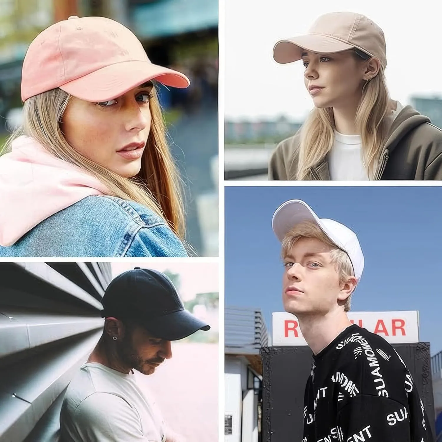 20 Pack Baseball Cap Blank Trucker Hats Bulk Wholesale Hats Adjustable Plain for Men Women