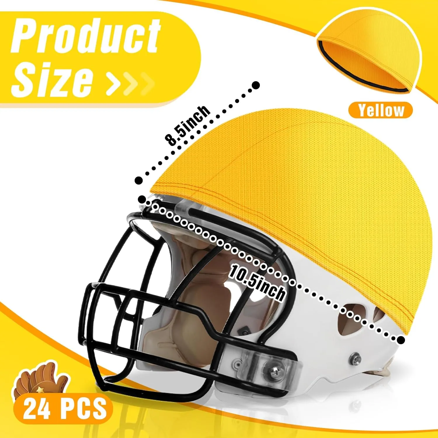 24 Pieces Football Scrimmage Helmet Cover Helmet Scrimmage Cap for Youth Adult Football Lacrosse Hockey Practice Training