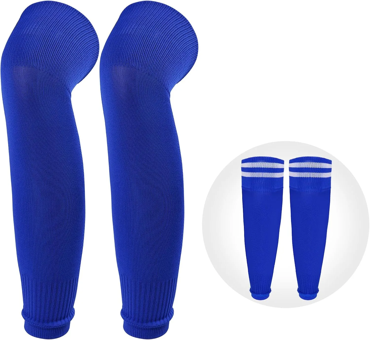 2Pairs Soccer Socks Soccer Leg Sleeves Socks Athletic Socks Football Baseball Softball