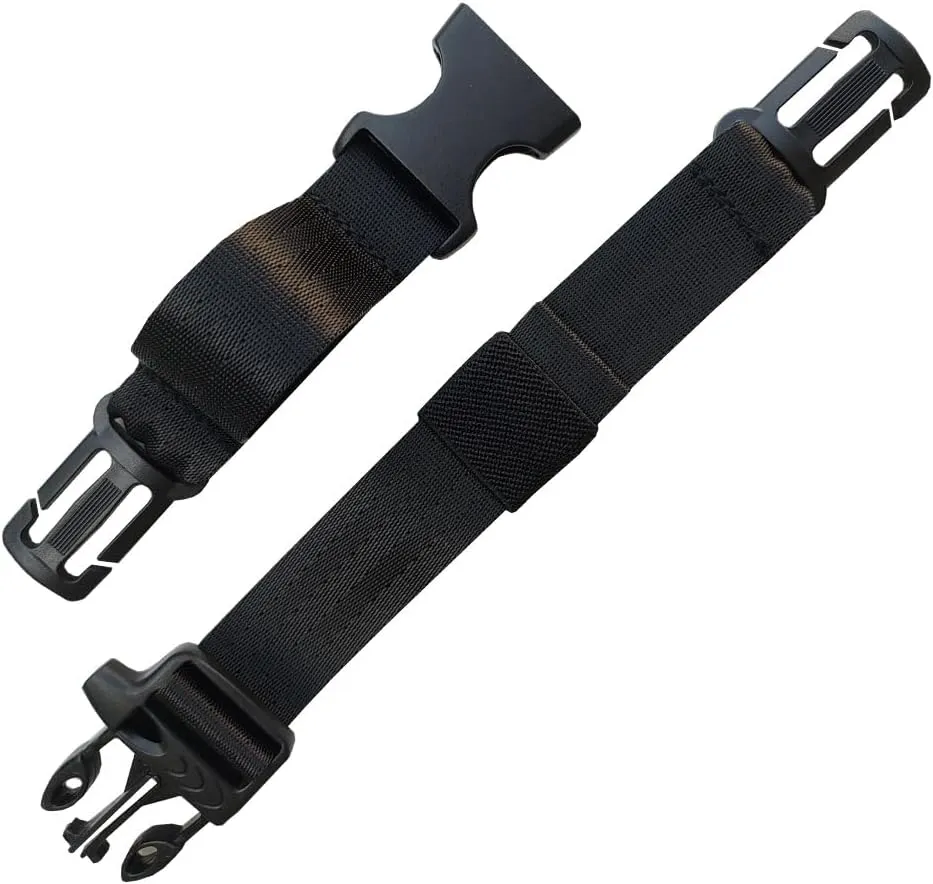 Adjustable Backpack Chest Strap Nylon 1 Inch WebbingSternum Straps for BackpackBlack