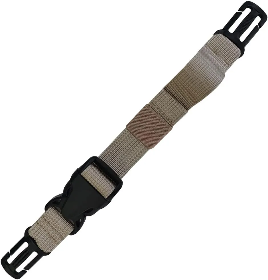 Adjustable Backpack Chest Strap Nylon 1 Inch WebbingSternum Straps for BackpackKhaki