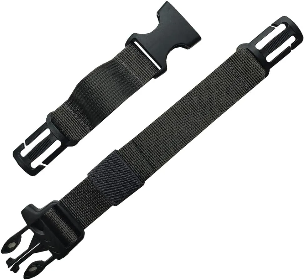 Adjustable Backpack Chest Strap Nylon 1 Inch WebbingSternum Straps for Backpack(Wolf Grey)