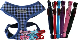Adjustable Dog Soft Spring Harness and Lead Combo Size:Medium Color:Pink