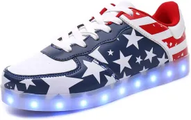 Adults Patriotic Flag Shoes for Men Women USA America Fashion Sneakers President Independence Adults Patriotic Flag Shoes for Men Women USA America Fashion Sneakers President Independence