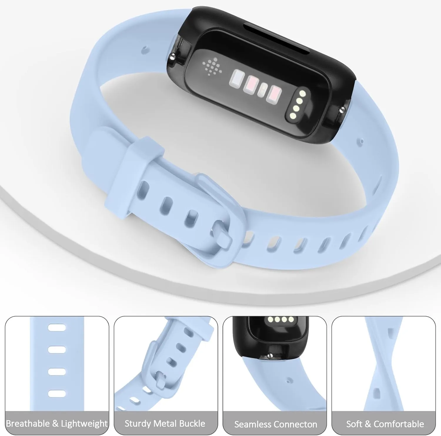 AK Band Compatible with Fitbit Inspire 3 Bands for Women Men, Adjustable Replacement Sport Wristbands Straps for Fitbit Inspire 3 Fitness Tracker