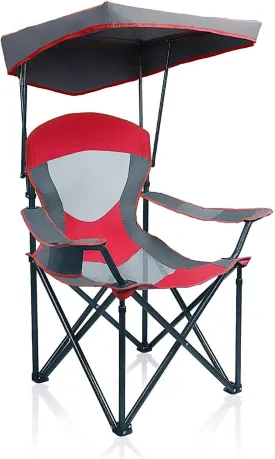ALPHA CAMP Heavy Duty Canopy Lounge Chair Sunshade Hiking Travel Chair with Cup Holder ALPHA CAMP Heavy Duty Canopy Lounge Chair Sunshade Hiking Travel Chair with Cup Holder