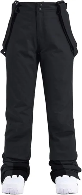 ALSOGO Women's Insulated Snow Pants Winter Warm Ski Pant Outdoor Waterproof Snowboard Bibs with Detachable Suspender