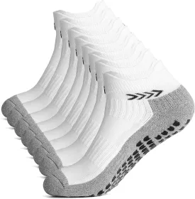 Anti-slip Football Socks for Men Women, Breathable, Cushioned, Cotton Grip Sports Sock for Soccer Yoga Basketball