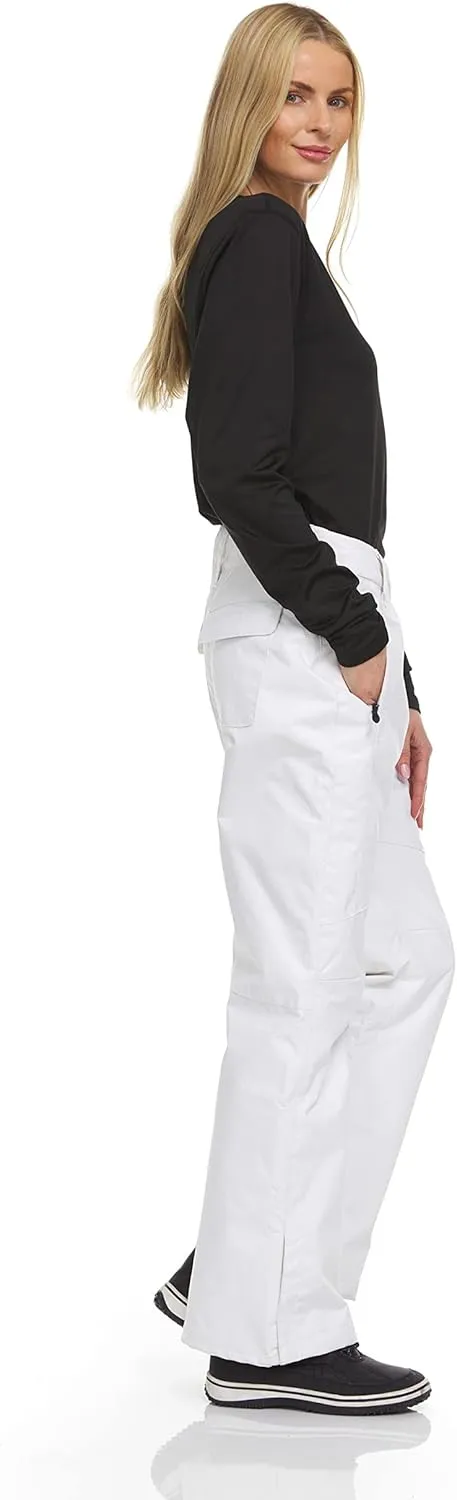 Arctic Quest womens Snow Ski Pants Water Resistant Softshell Insulated Flare for Snowboarding Hiking Winter Outdoor Pants