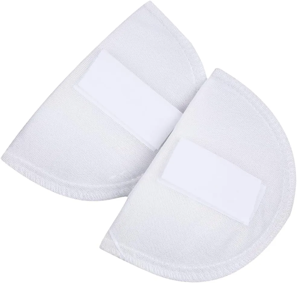 ARTIBETTER 1 Pair Sponge Shoulder Pads Sewing Shoulder Pads Non Slip Shoulder Protectors White