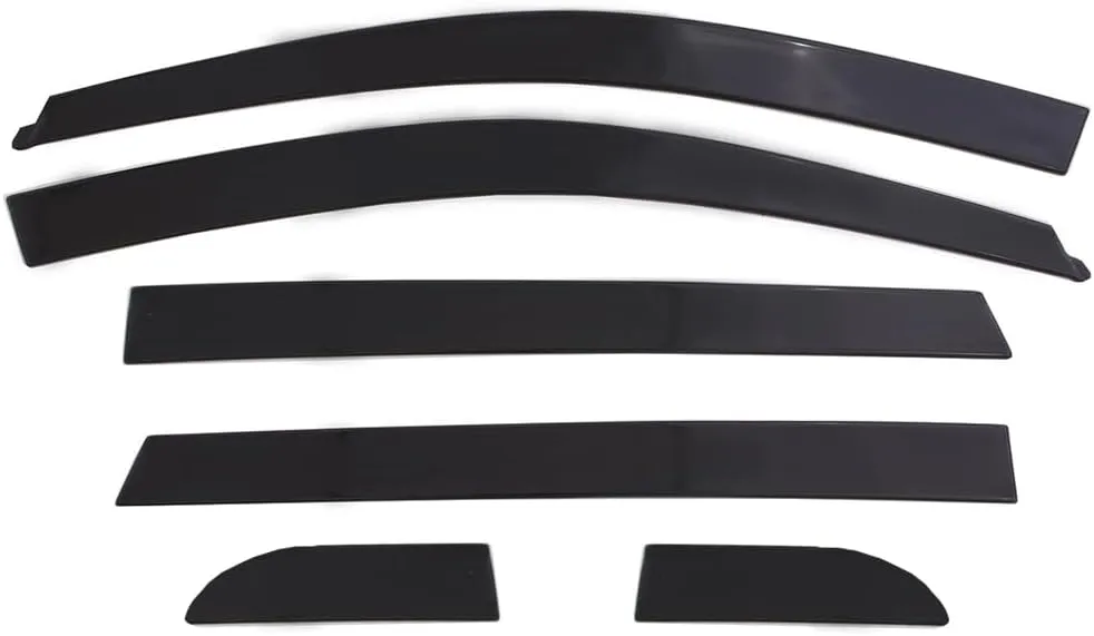Auto Ventshade [AVS] Low Profile Rain Guards for 2008 - 2011 Subaru Impreza Hatchback (Includes WRX & STI)/Outback Sport Hatchback, 6 pcs. | Window Vent Visors - Dark Smoke | 896005