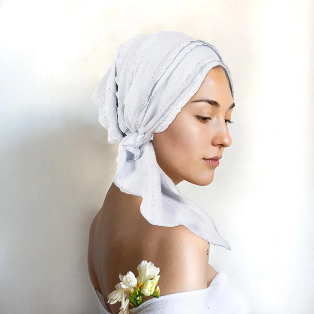 Babalet Slip-On Pre-Tied Beanie Women Headwear Turban Beanie Caps Head Wrap Headscarf for Women Sleep Hair Cover Hat