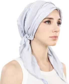 Babalet Slip-On Pre-Tied Beanie Women Headwear Turban Beanie Caps Head Wrap Headscarf for Women Sleep Hair Cover Hat