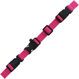 Backpack Chest Strap - Nylon - Adjustable Universal chest strap (Pink)