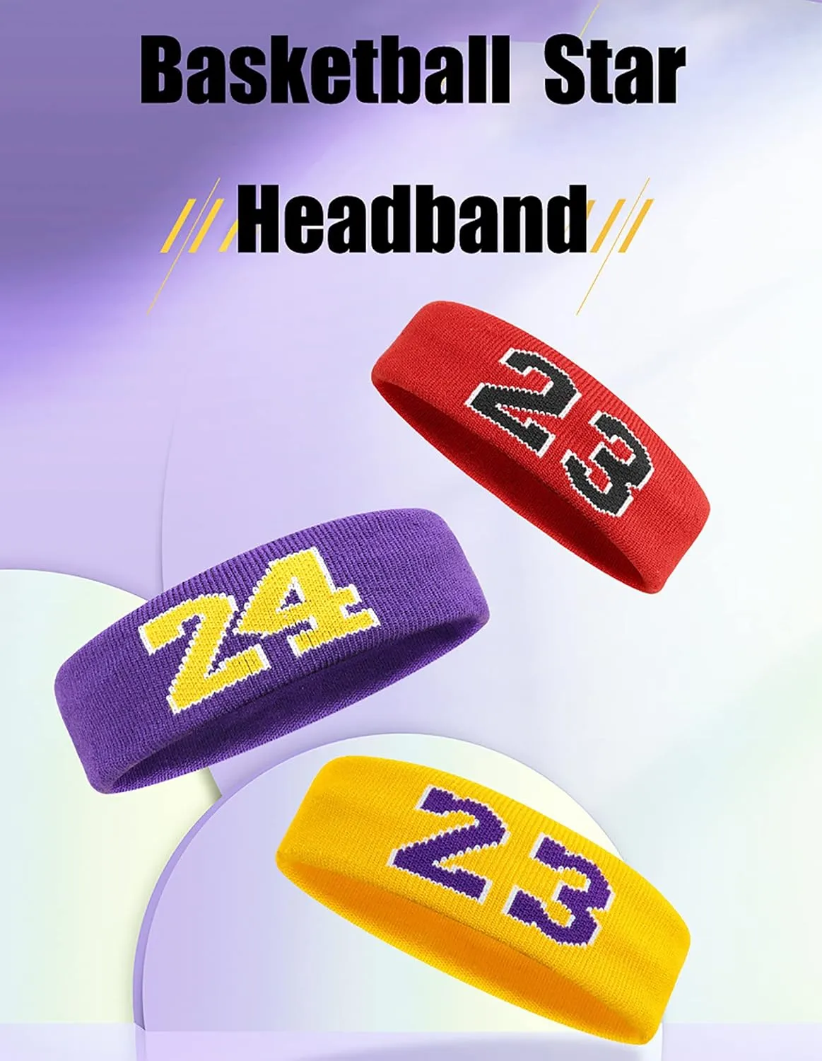 Basketball Wristbands Sweatbands Kit Sweat Bands Sweat Absorbing Head Band for Party Accessories