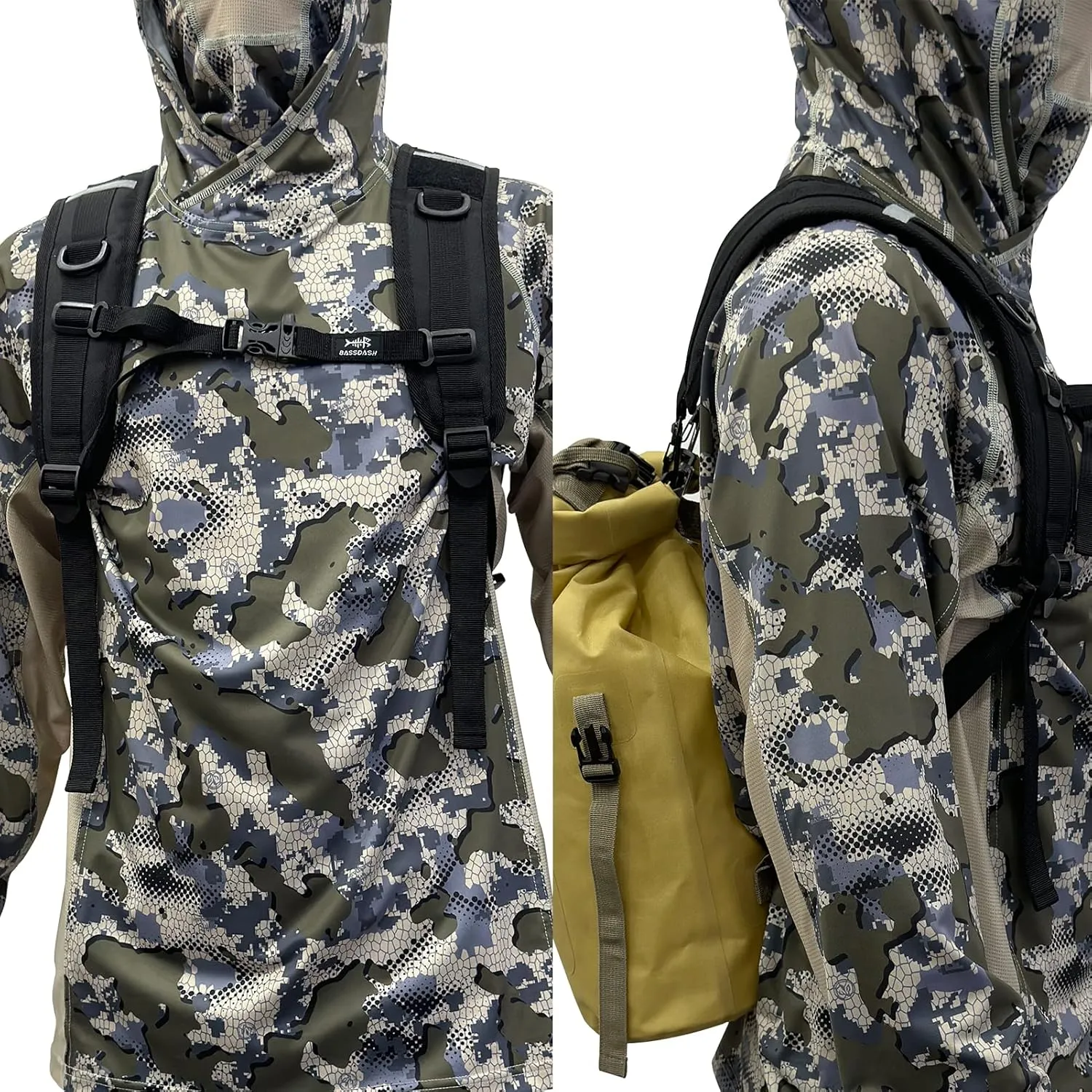 Bassdash Backpack Straps Replacement Adjustable Padded Shoulder Straps for Backpack Dry Bag