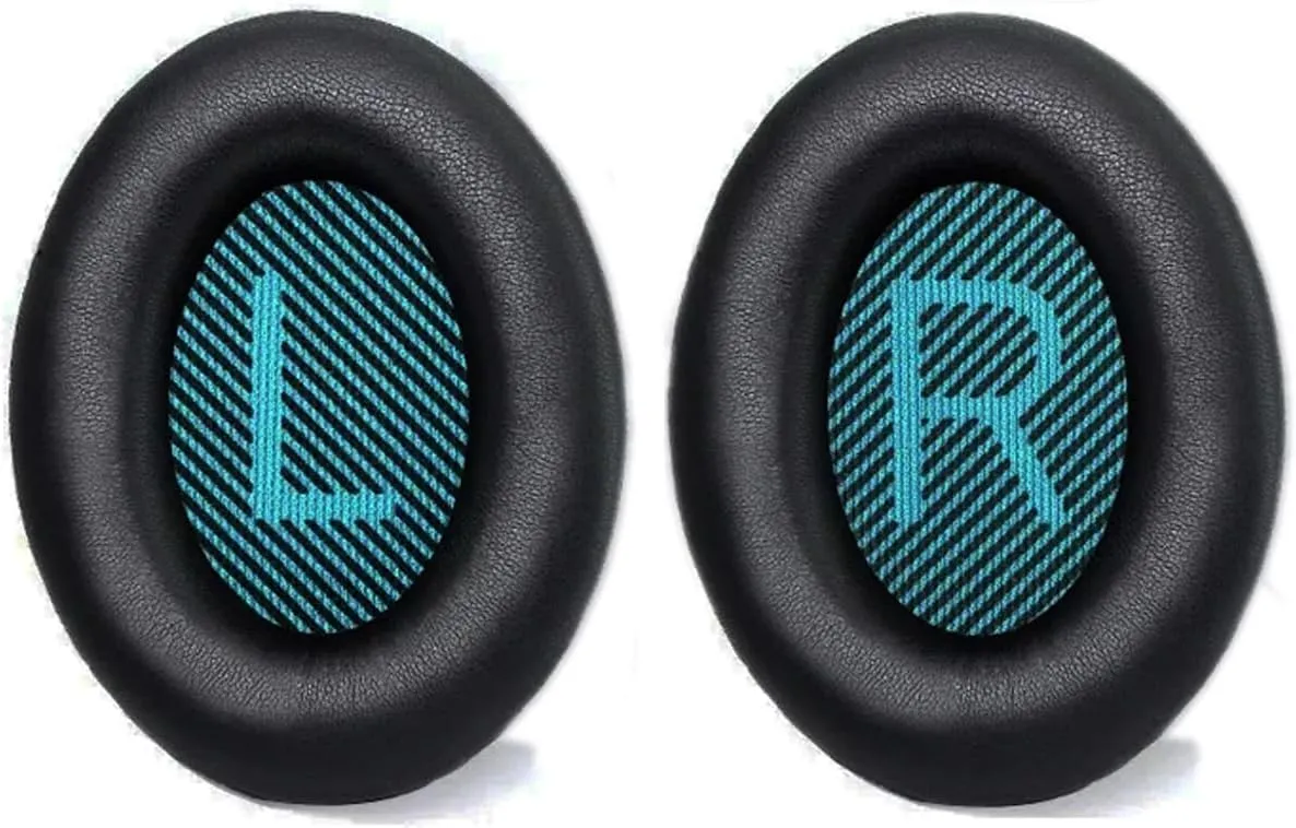 Bose Headphones Replacement Ear Pads for QuietComfort QC35/35ii/25/2/15 Ear Cushions for QC35 QC35ii QC25 QC2 QC15 Ae2 Ae2i Ae2w Sound True & SoundLink (Around-Ear Series Only) Protein Leather