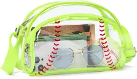 BOSTANTEN Baseball Crossbody Purses for Sport Mom Small Shoulder Bag Vegan Leather Women Handbags for Events