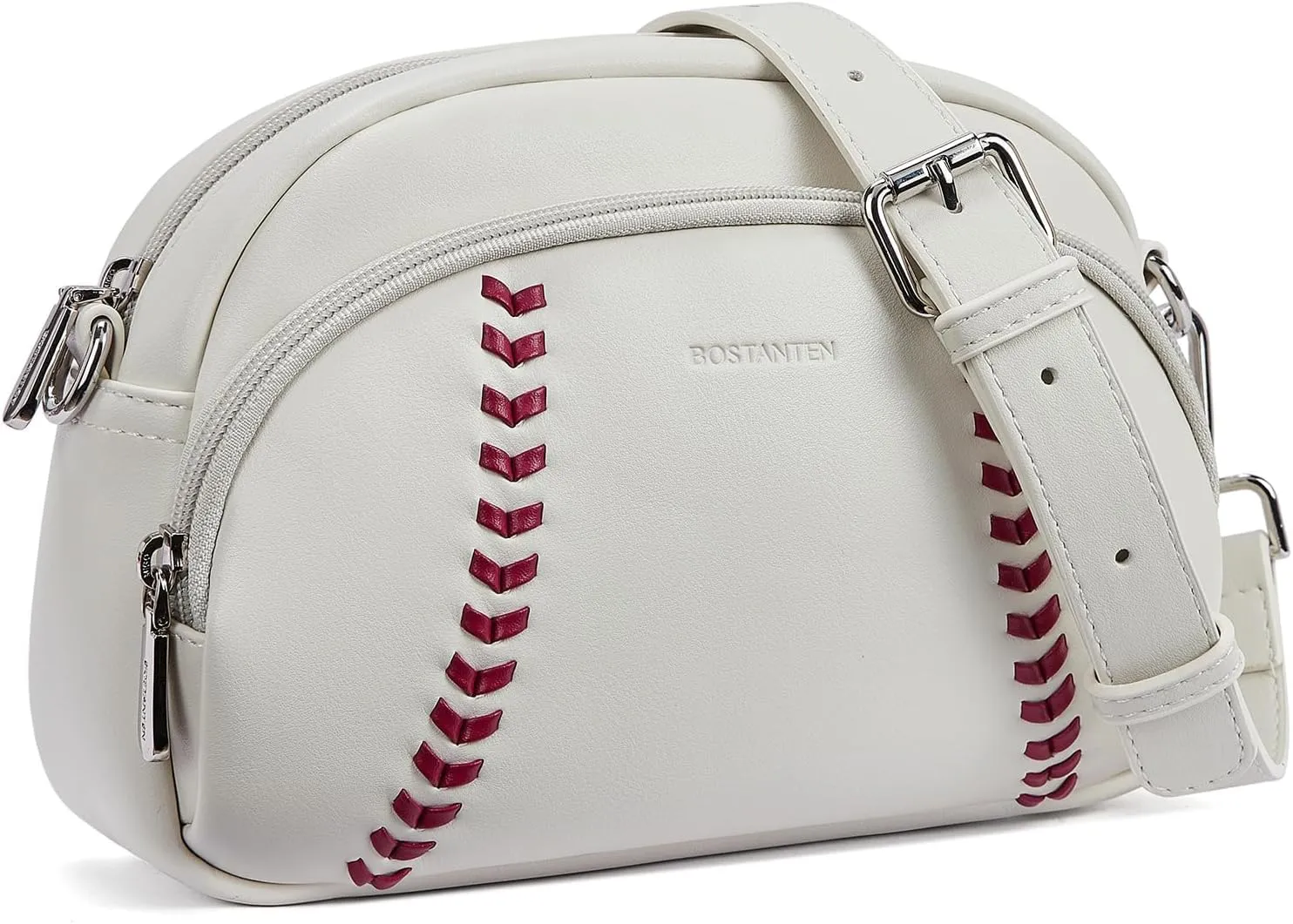 BOSTANTEN Baseball Crossbody Purses for Sport Mom Small Shoulder Bag Vegan Leather Women Handbags for Events