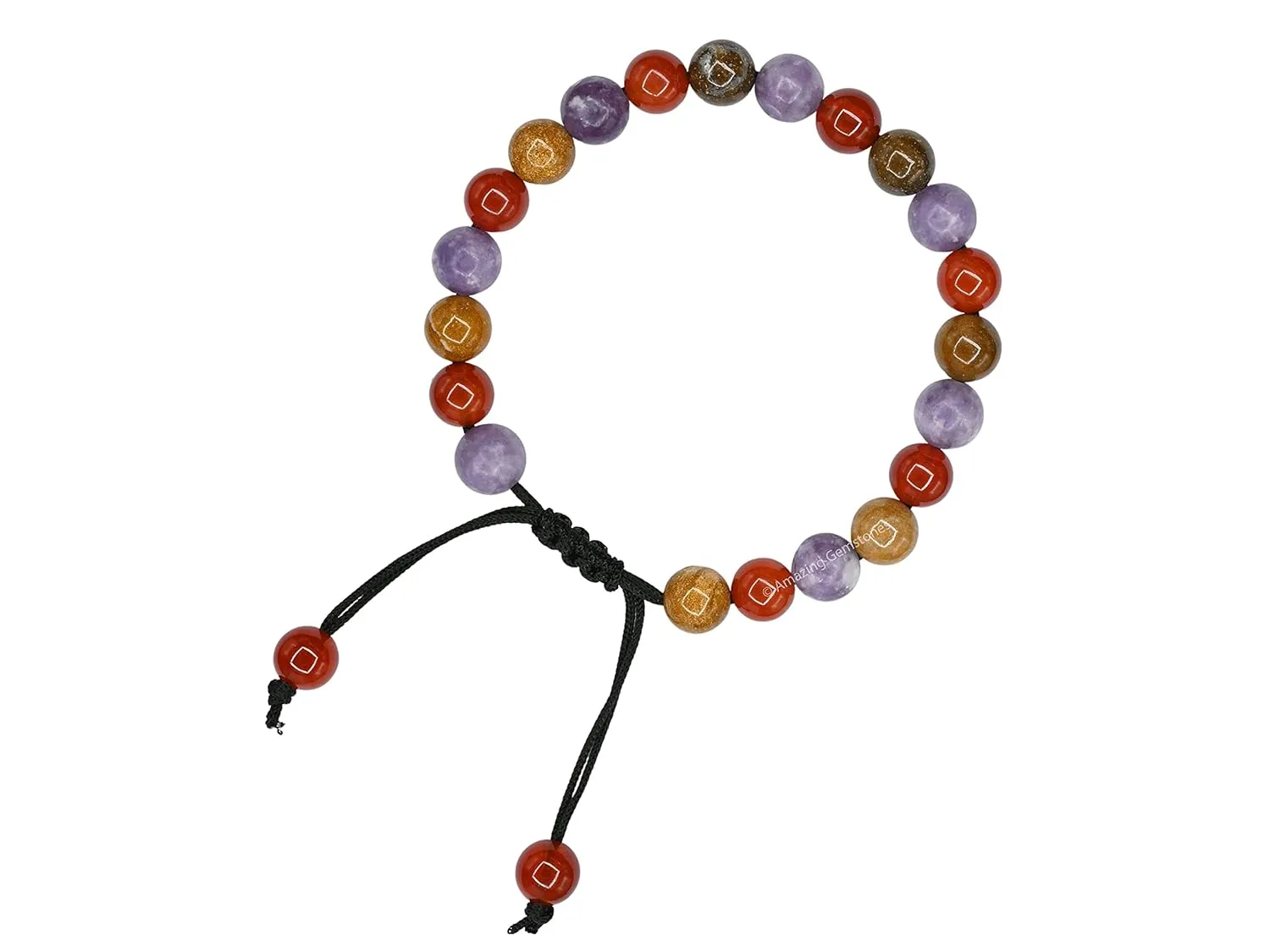 Bracelet for Teens - Yellow Jasper Lepidolite Carnelian Bracelet Set for Men Women Healing Calming Anxiety Stress Relief Gifts Pulseras Para Hombres Mujer (Adjustable) (Teenagers)