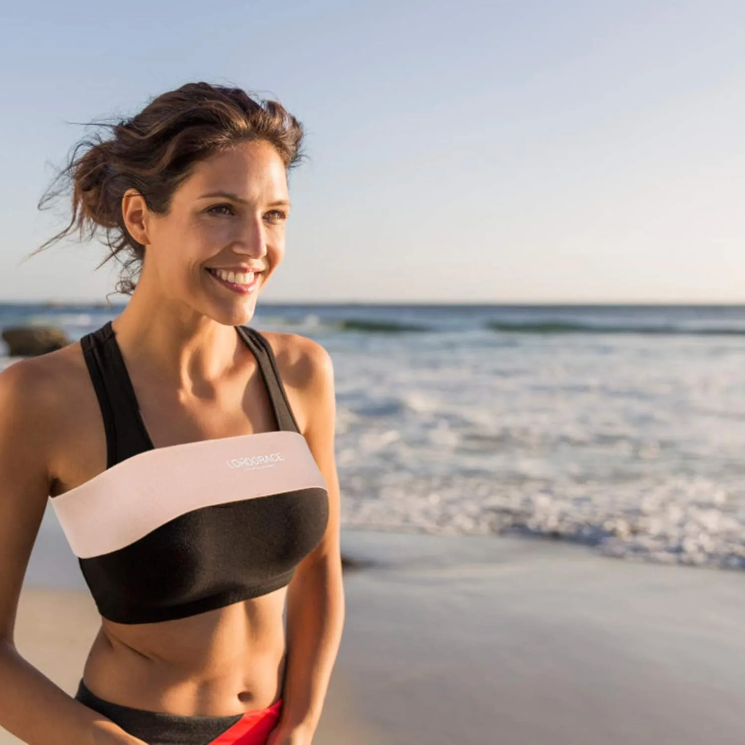 Breast Support Band, No-Bounce, Adjustable Extra Sports Bra Strap, Stabilizer Band