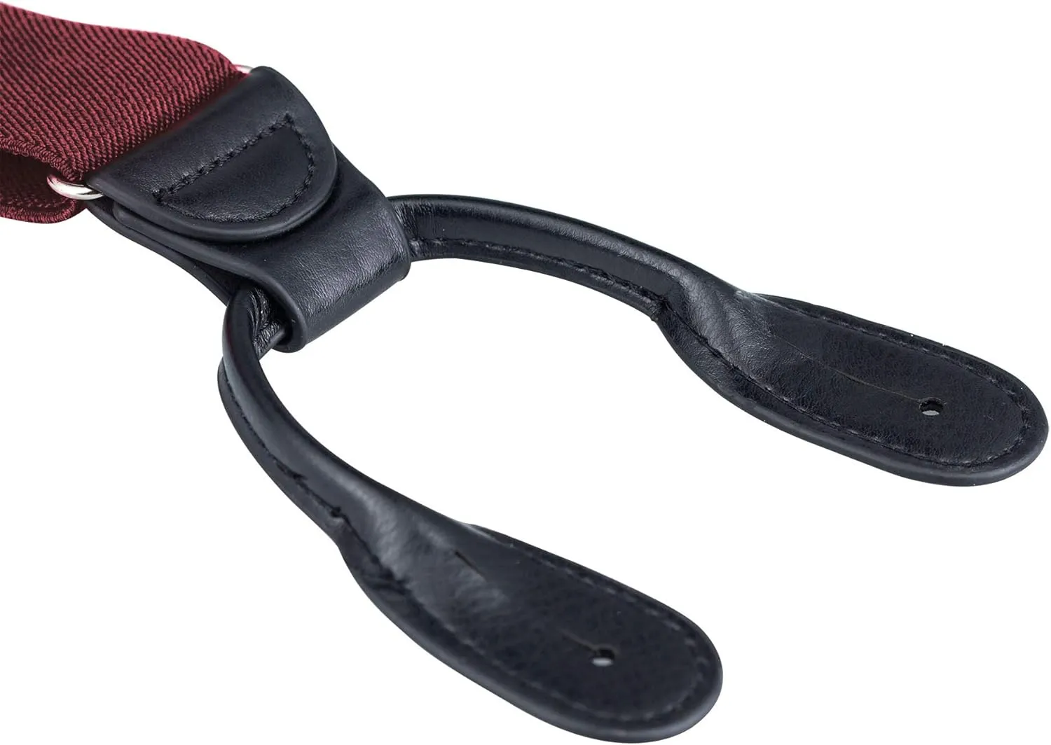 Buyless Fashion Butten End Suspenders for Men - 48" Adjustable Straps 1 1/4" - Y Shape
