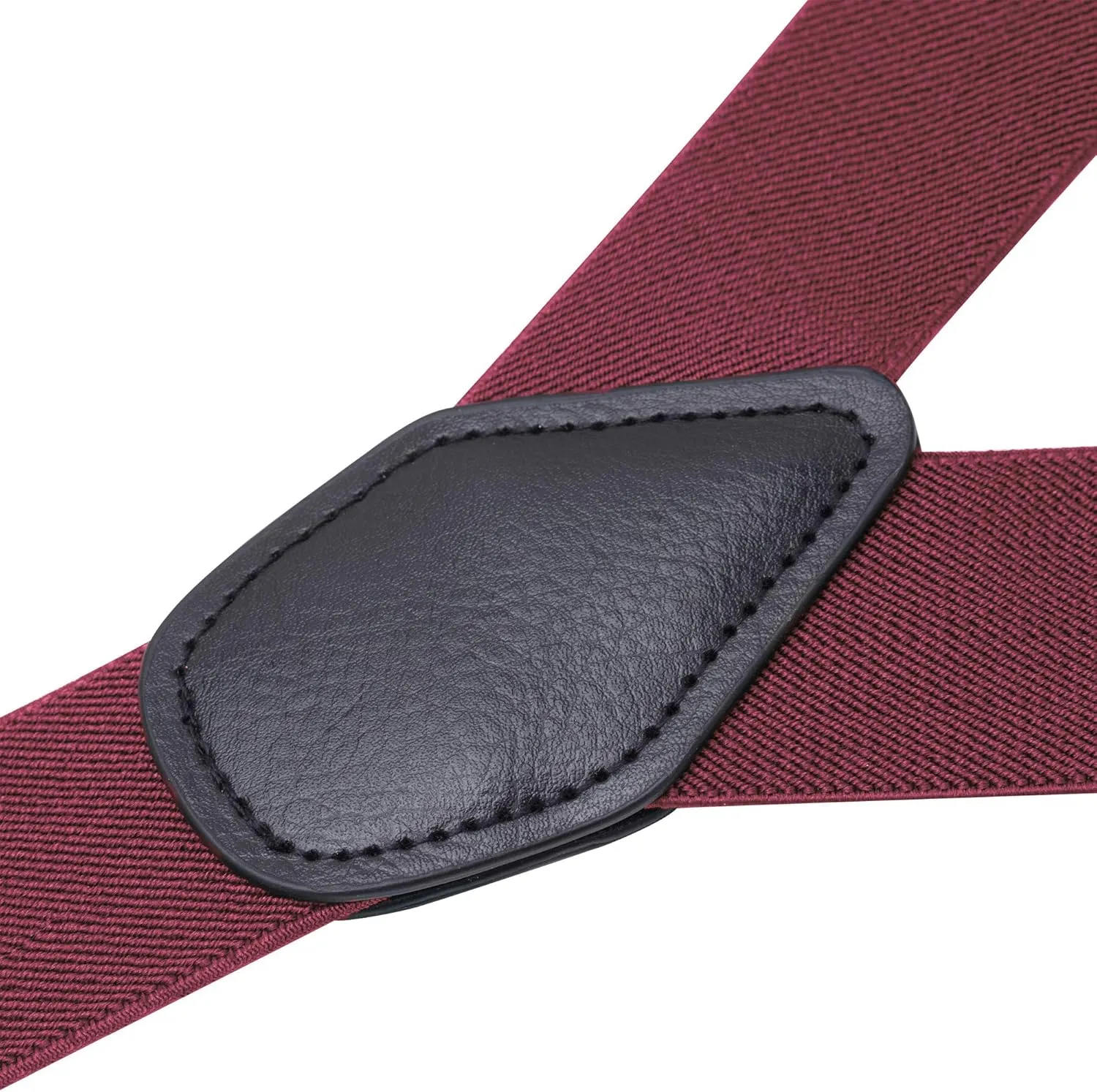 Buyless Fashion Butten End Suspenders for Men - 48" Adjustable Straps 1 1/4" - Y Shape