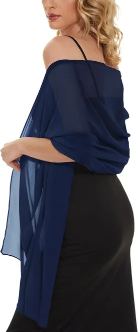 CHICGAL Women's Scarf Shawls and Wraps for Evening Dress Wedding Party Bridal Scarves Sarong Cover Ups