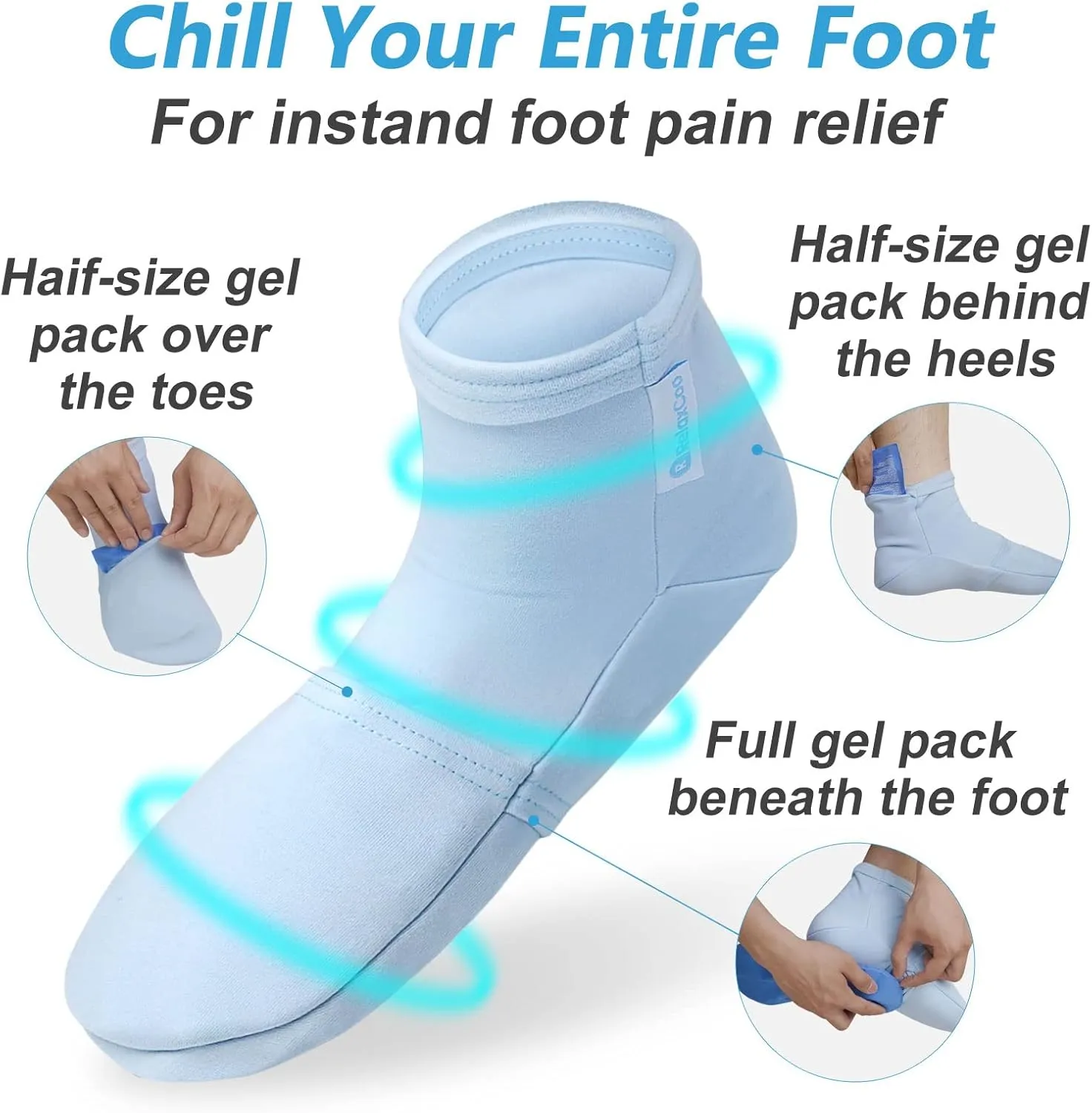 Cold Therapy Socks & Gloves for Chemotherapy Neuropathy, Chemo Care Package for Women and Men, Foot & Hand Ice Pack Wrap for Plantar Fasciitis, Carpal Tunnel, Arthritis Hand Pain Relief, L