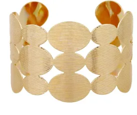 COLORFUL BLING Adjustable Open Wide Wire Bracelets Cuff Bangle Irregular Grooved Gold Wrist Hammered Chunky Wrap Bracelet for Women Statement Jewelry