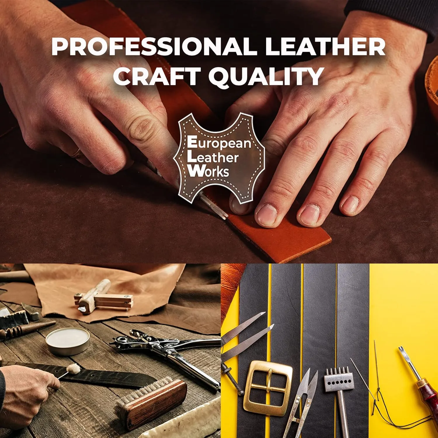 ELW 5-6 oz (2-2.4mm) Tobacco Brown Straps, Belts, Strips 2" Wide X 72" Length (5.1cm x 1.83m) Full Grain Leather Crazy Horse Belt Medium DIY Craft, Pet Collars, Blanks, Accessory, Jewelry, Wrapping