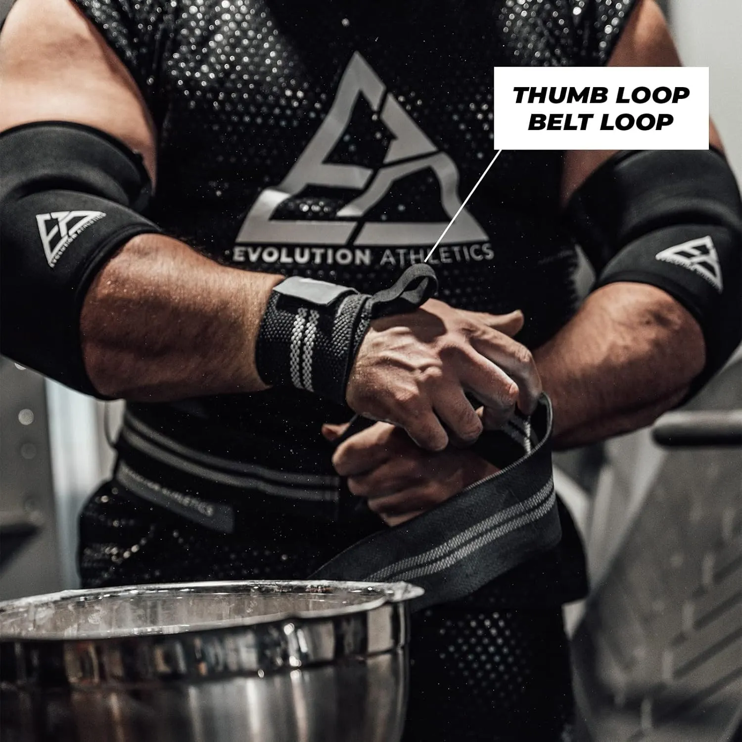 Evolution Athletics Sport Lifting Wraps and Straps for Weightlifting, Powerlifting, Strength Training