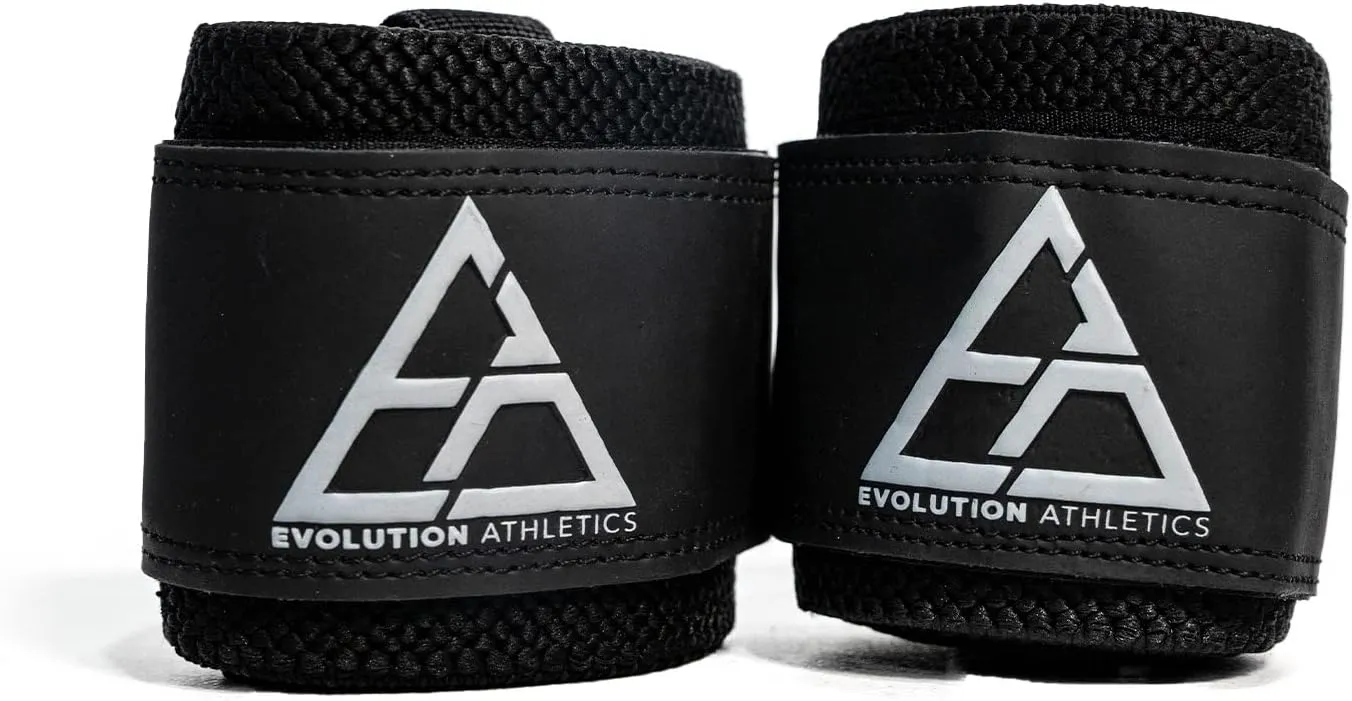 Evolution Athletics Sport Lifting Wraps and Straps for Weightlifting, Powerlifting, Strength Training