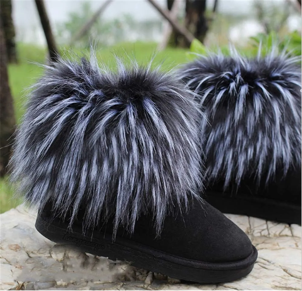 Faux Fur Wrist Cuffs Arm Leg Warmers Winter Boot Cuffs Warm Band Ring For Women