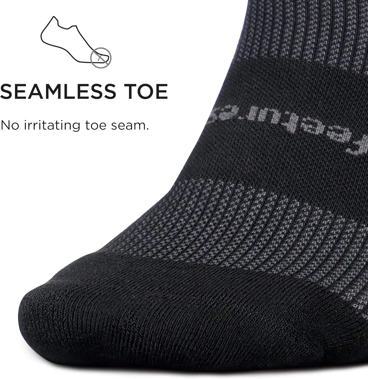 Feetures High Performance Max Cushion Ankle Sock - Tab Socks for Women & Men with Heel Tab