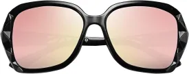 FEISEDY Polarized Women Square Sunglasses Sparkling Composite Shiny Frame B2289