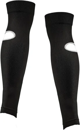 Football Leg Sleeves for Men and Women, Pre Cut Breathable Hole Soccer Sleeve Socks, Sock Sleeves