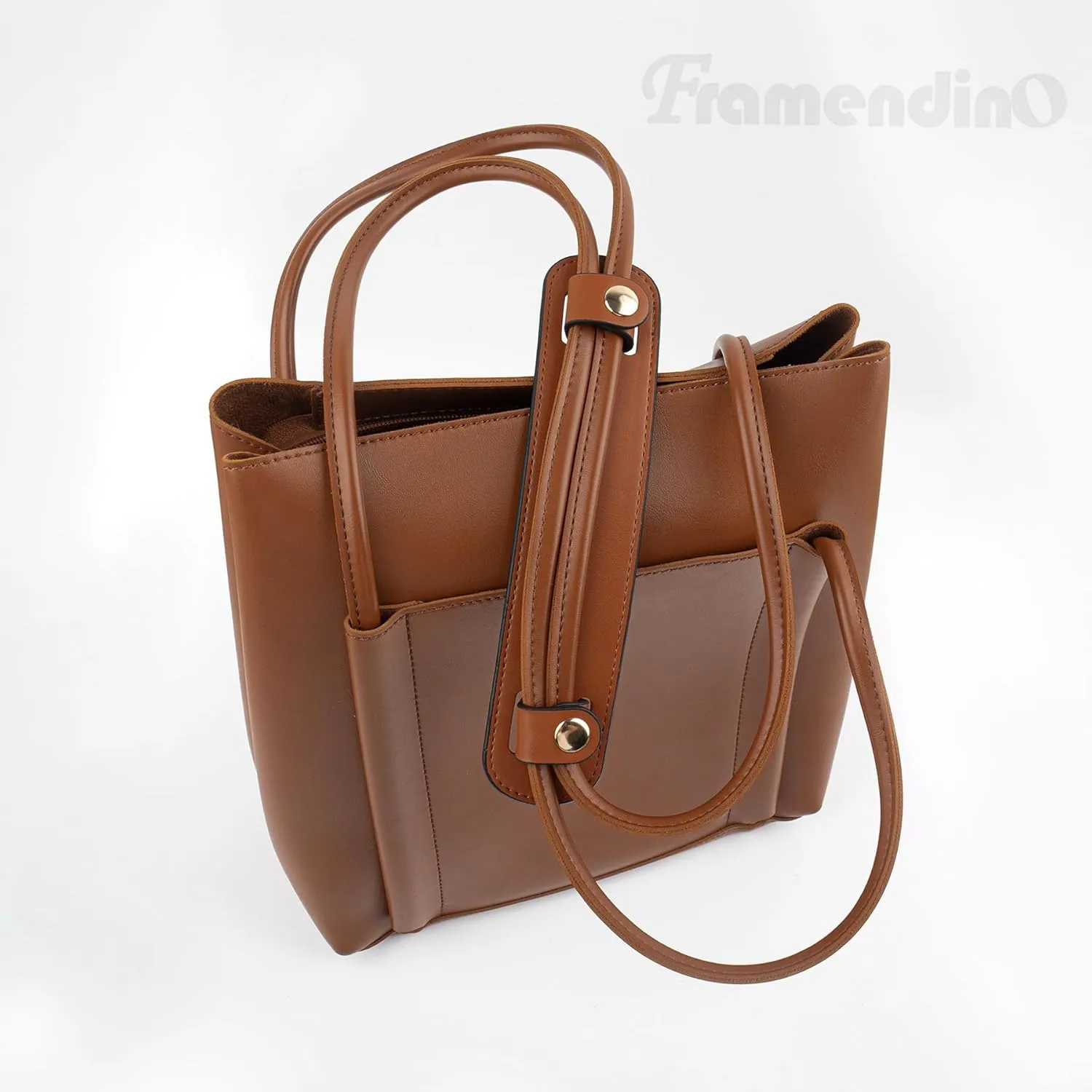 Framendino, Replacement Shoulder Strap Pad Adjustable Detachable Leather Cover for Bag