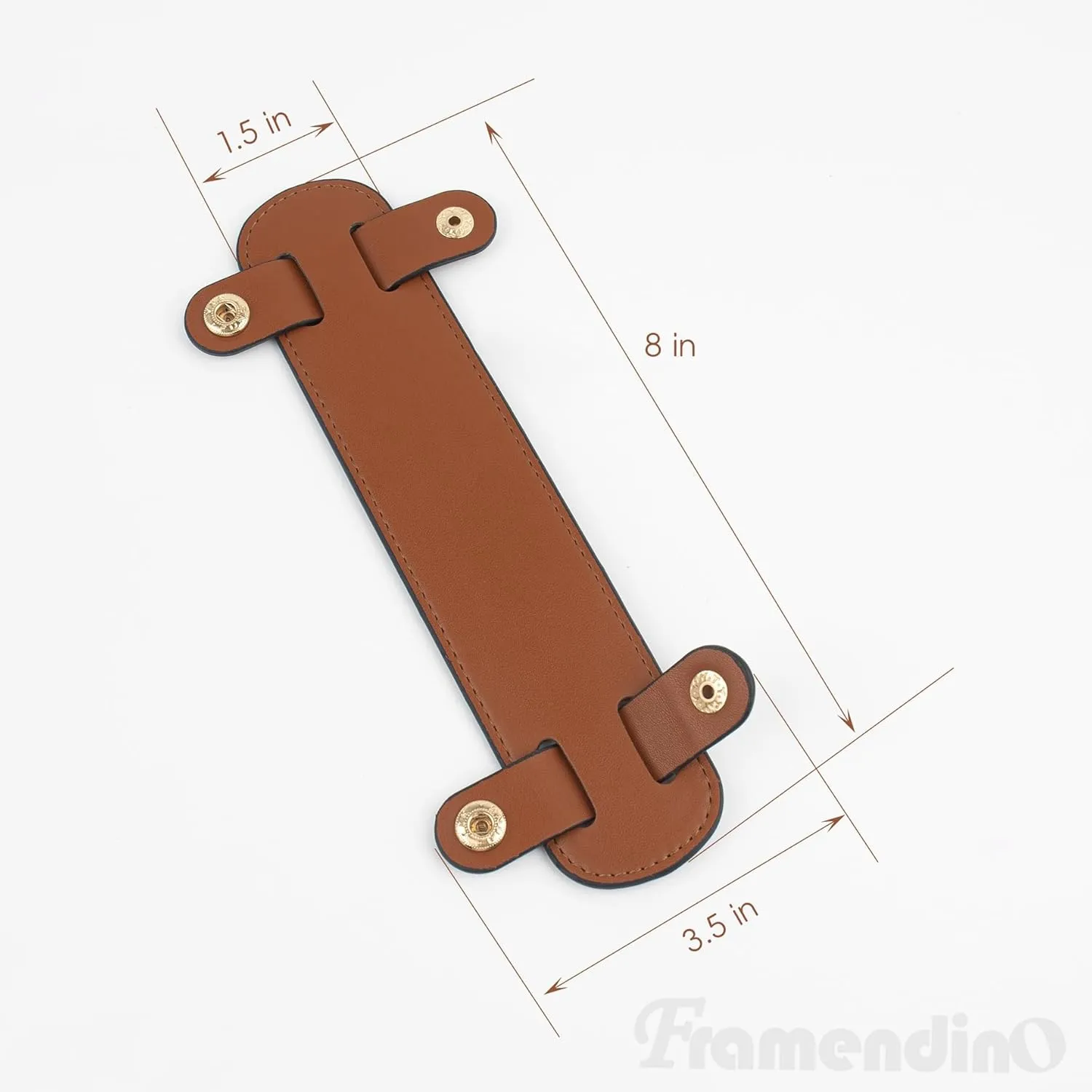 Framendino, Replacement Shoulder Strap Pad Adjustable Detachable Leather Cover for Bag
