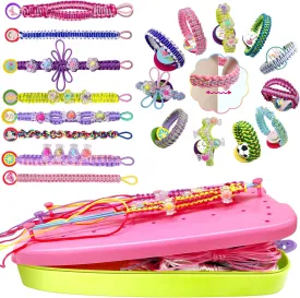 Friendship Bracelet Making Kit for Girls,Arts and Crafts for Kids Ages 8-12,String Maker Tool Gifts Ideas Toys for 6 7 8 9 10 11 12  Year Old Girl On Christmas Birthday