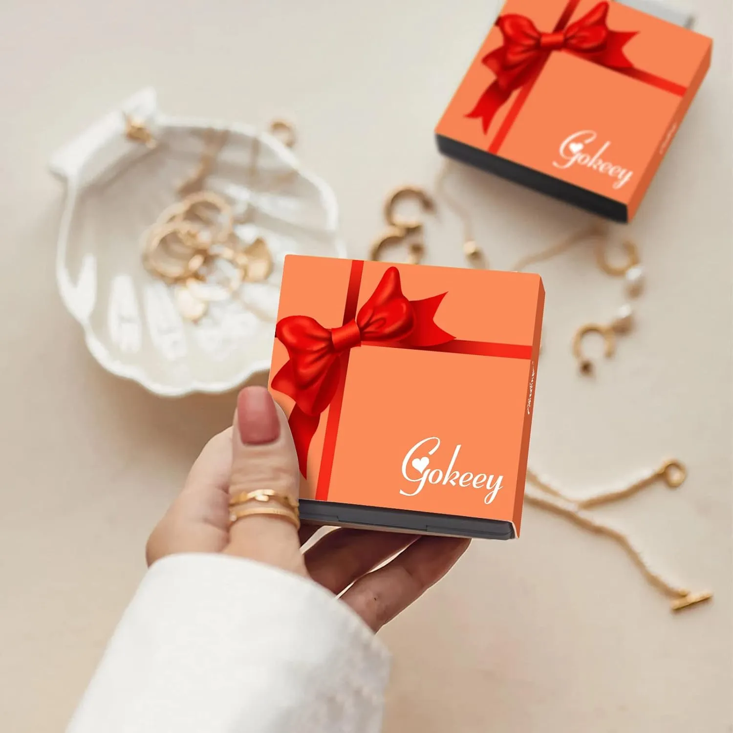 Gold Bracelets for Women Trendy,14K Real Gold Plated Dainty Stackable Paperclip Cuban Link Chain Bracelets,Cuff Bracelets Jewelry Mother's Day Gifts for Mom Adjustable 7" 2"