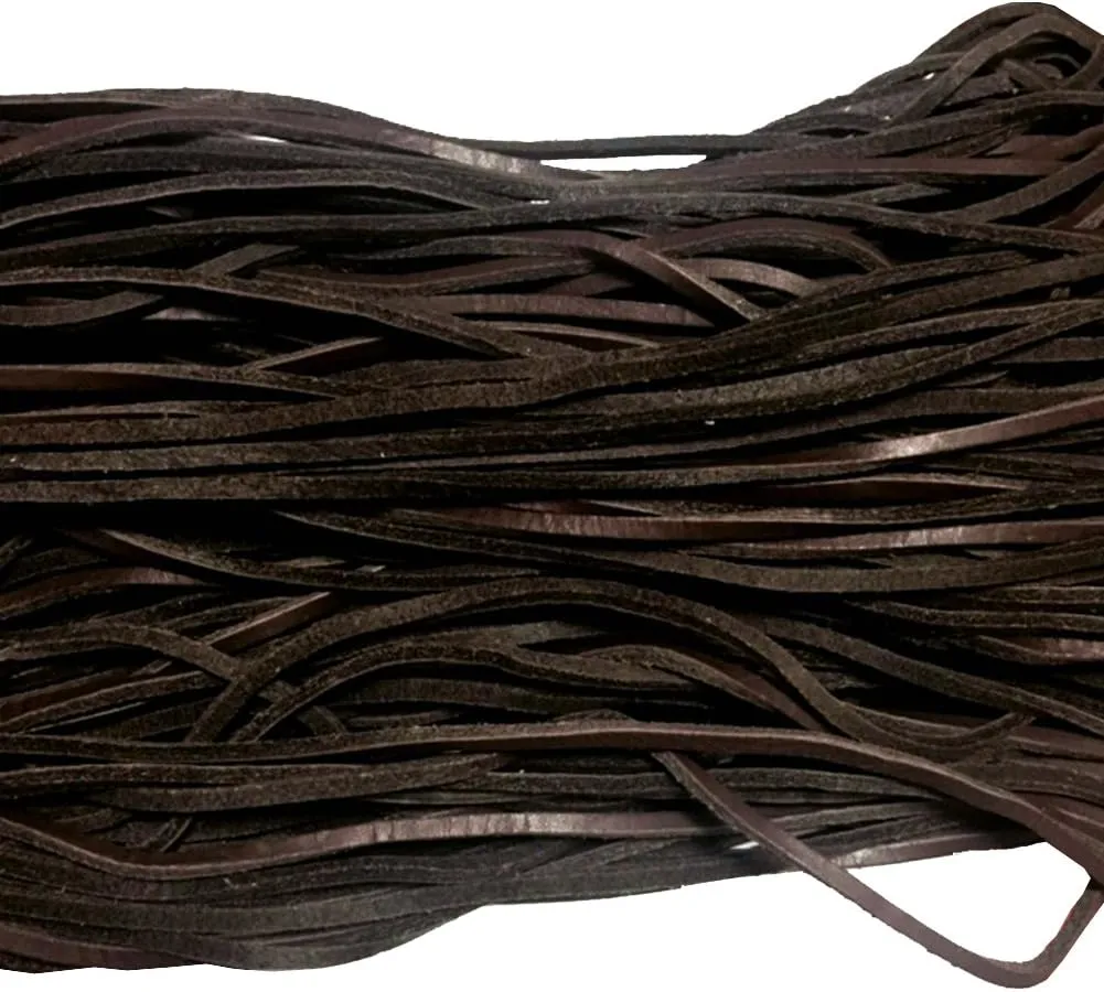 Goodlace 1 PCS of 1/8" Rawhide Leather Shoelaces Shoe Boot Laces Shoestrings Cord